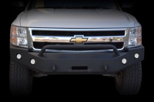 Chevrolet Silverado 1500 Bumper - Front - DV8 Offroad - Steel, 2 Stage Powder Coat Finish - Black Powdercoat - `07-`13